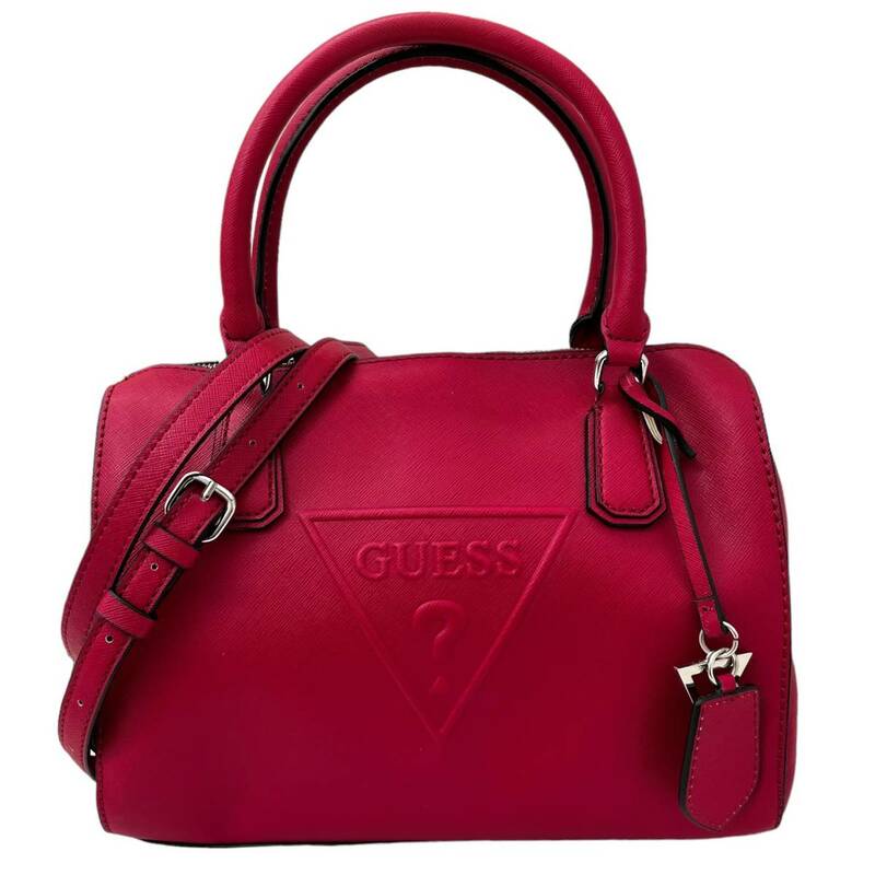 GUESS ゲス 2way ハンドバッグ ショルダーバッグ 赤 レッド レディース 