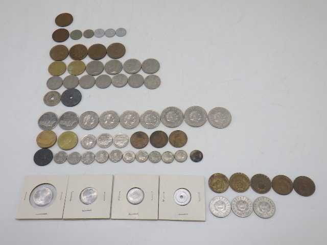 h4B020Z- 硬貨 旧硬貨 マン島 アイルダンド ベルギー オランダ ハンガリー オランダ1928年10セント銀貨など 計67枚