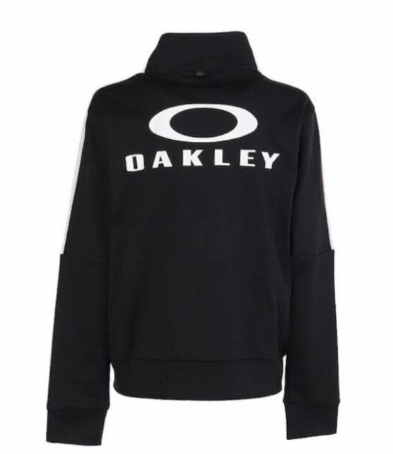 格安 新品 OAKLEY オークリー ジュニア ENHANCE JERSEY ジャケット YTR3.0 130 ブラック ビッグロゴ スポーツ カジュアル 吸汗速乾