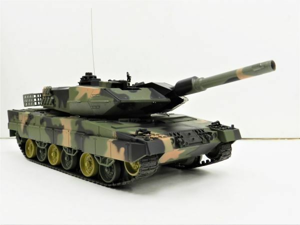 【塗装済み完成品 赤外線バトルシステム付 対戦可能】 HengLong 2.4GHz 1/24 戦車ラジコン ドイツ レオパルト2 A5 3809-1/2