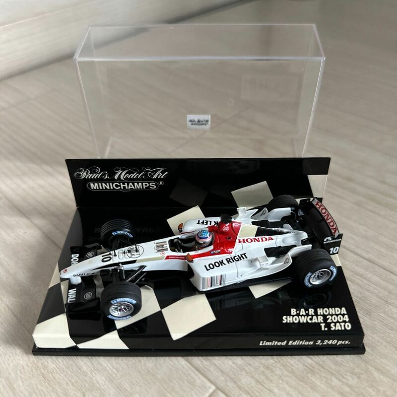 【A0237-7】『ミニチャンプス 1/43 BAR HONDA SHOWCAR 2004 T.SATO ♯10』 モデルミニカー レーシングカー