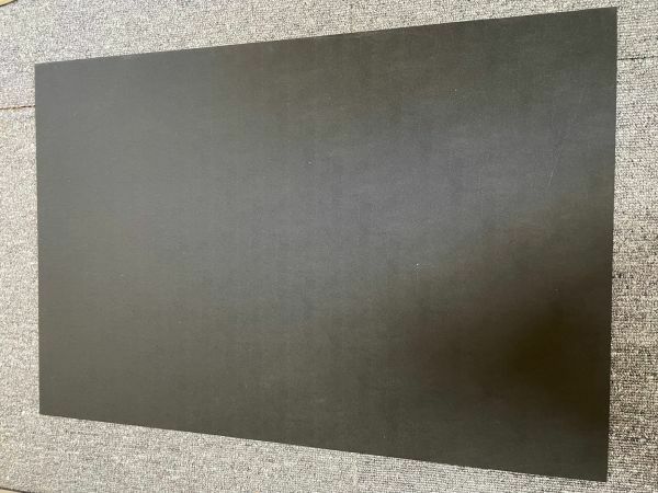 カイダック　樹脂板　黒　（ザラザラ面　艶消し黒？／裏面　艶有黒）６００×４１０×t2