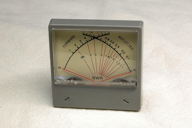 SWR計, デュアル・アナログ・パネル・メーター, 進行波 / 反射波, 100μA