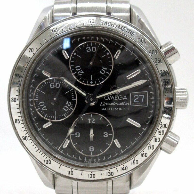 KR222631 オメガ 腕時計 自動巻き クロノグラフ スピードマスター 黒系文字盤 OMEGA 中古
