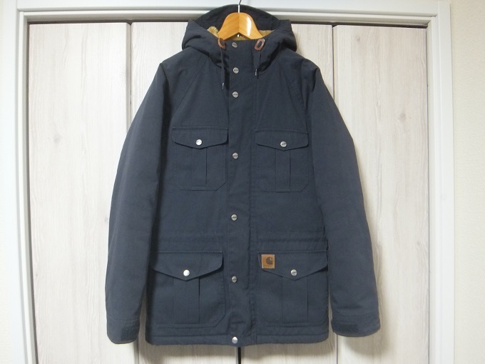 carhartt wip 裏ボアマウンテンパーカー S ネイビー☆カーハート ワークインプログレス 紺 MENTOR JACKET