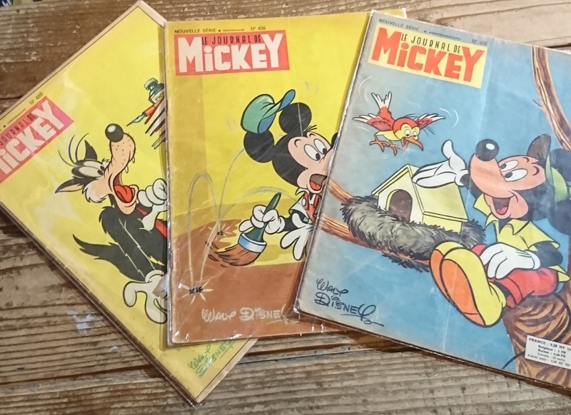mickey journal 3冊セット 60s vintage ミッキージャーナル ミッキーマウス ヴィンテージ コミック