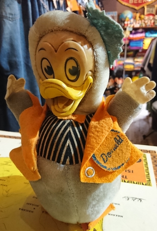 50s vintage antique donald duck アンティーク ドナルドダック ガラガラ ヴィンテージ フィギュア 人形