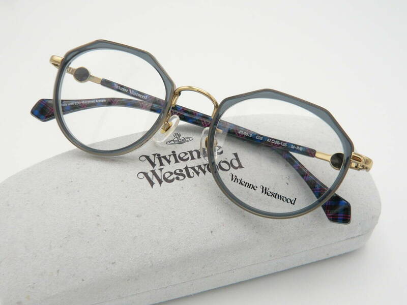 新品 ヴィヴィアン ウエストウッド メガネ 40-0012-03-47 ① 正規品 フレーム 専用ケース付 Vivienne Westwood 