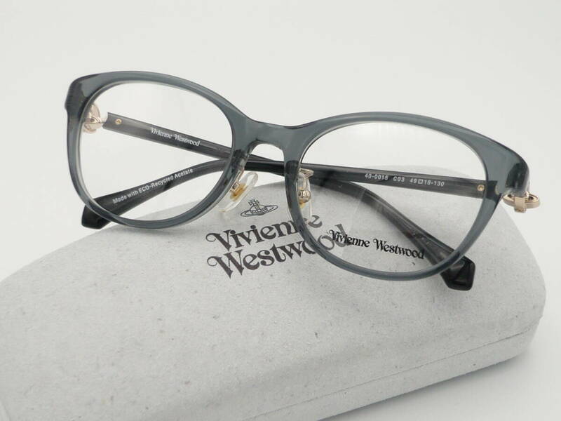 新品 ヴィヴィアン ウエストウッド メガネ 40-0015-03-49 ① 正規品 フレーム 専用ケース付 Vivienne Westwood 