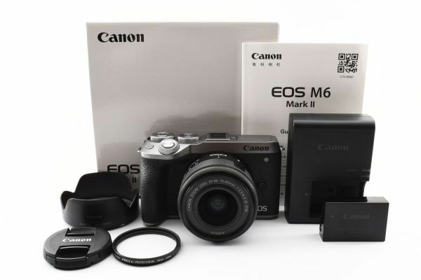 #m373★美品★ Canon キャノン EOS M6 MarkⅡ 15-45mm