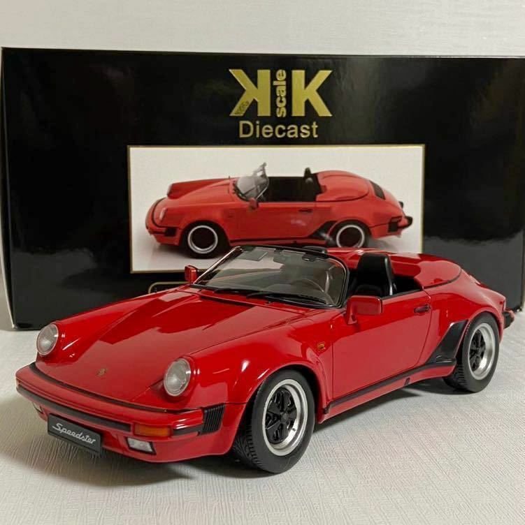 ★KKスケール／KKscale：1/18 ★ポルシェ911 スピードスター／Porsche 911 Speedster 1989 (RED) ★1,500台限定品／未展示モデル♪