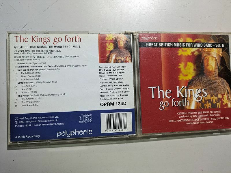 【CD】 王は受け継がれゆく:イギリス吹奏楽作品集 第6集