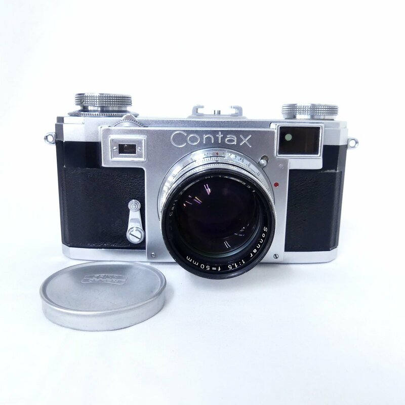 CONTAX IIa コンタックスIIa型 + Carl Zeiss カールツァイス Sonnar 50mm F1.5 レンジファインダー フィルムカメラ USED /2402C