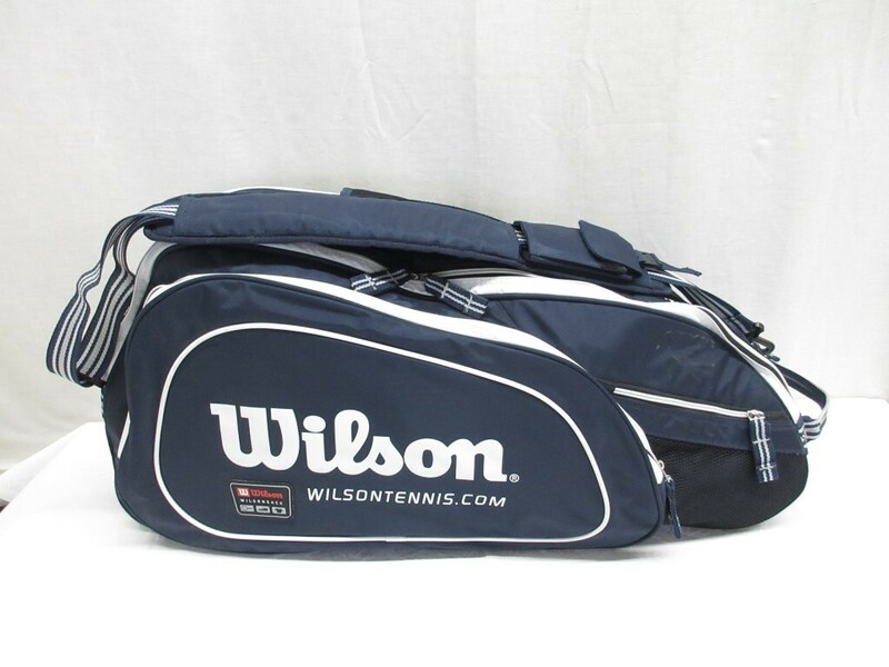 02Y072 【 中古品 】 Wilson ラケットケース バッグ ラケット収納バッグ 肩掛け・リュック 2WAY 現状渡し