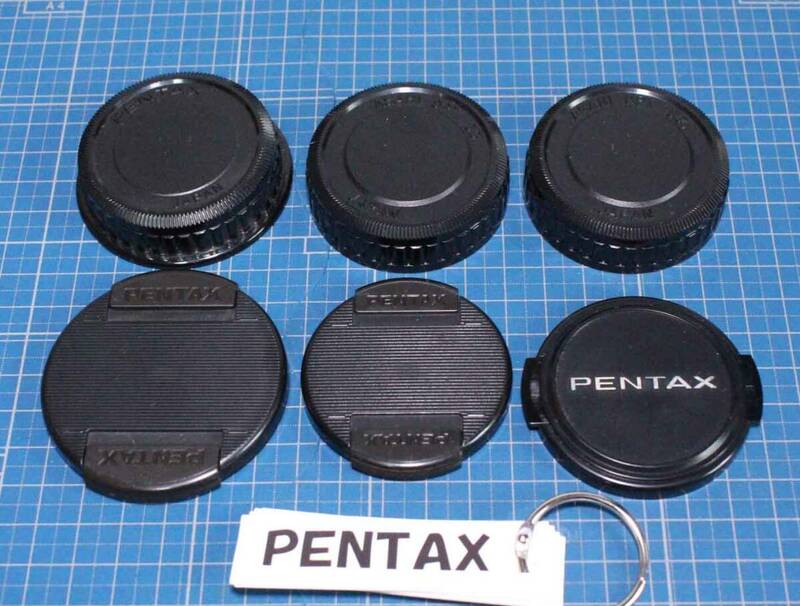 [is163]アサヒ　ペンタックス　レンズキャップ　6個 58mm 49mm ASAHI PENTAX LENS CAP 前蓋 後蓋 リヤキャップ　Kマウント