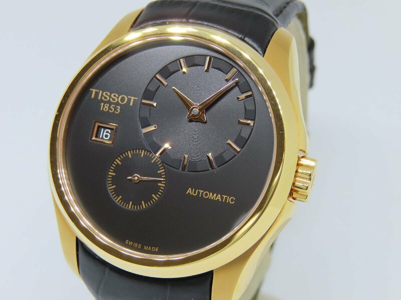 【美品】ティソ クチュリエ T035.428.36.051.00 自動巻き メンズ腕時計