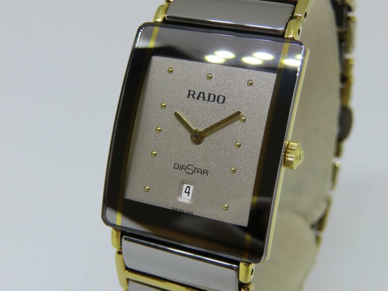 【美品】ラドー RADO 160.0281.3N ダイヤスター デイト メンズ腕時計