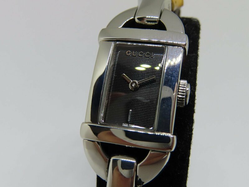 【美品】GUCCI グッチ 6800L バンブー レディース腕時計
