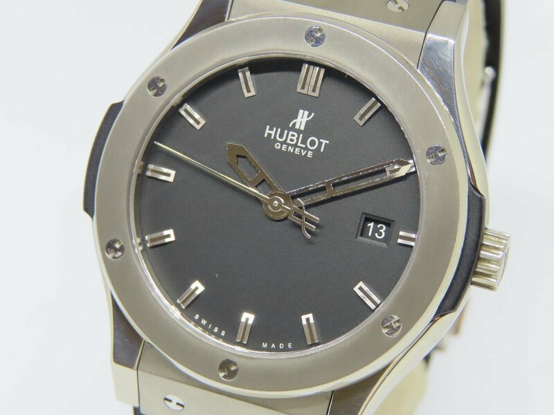 【美品】HUBLOT ウブロ クラシックフュージョン ジルコニウム 542.ZX.1170.RX メンズ腕時計 自動巻き