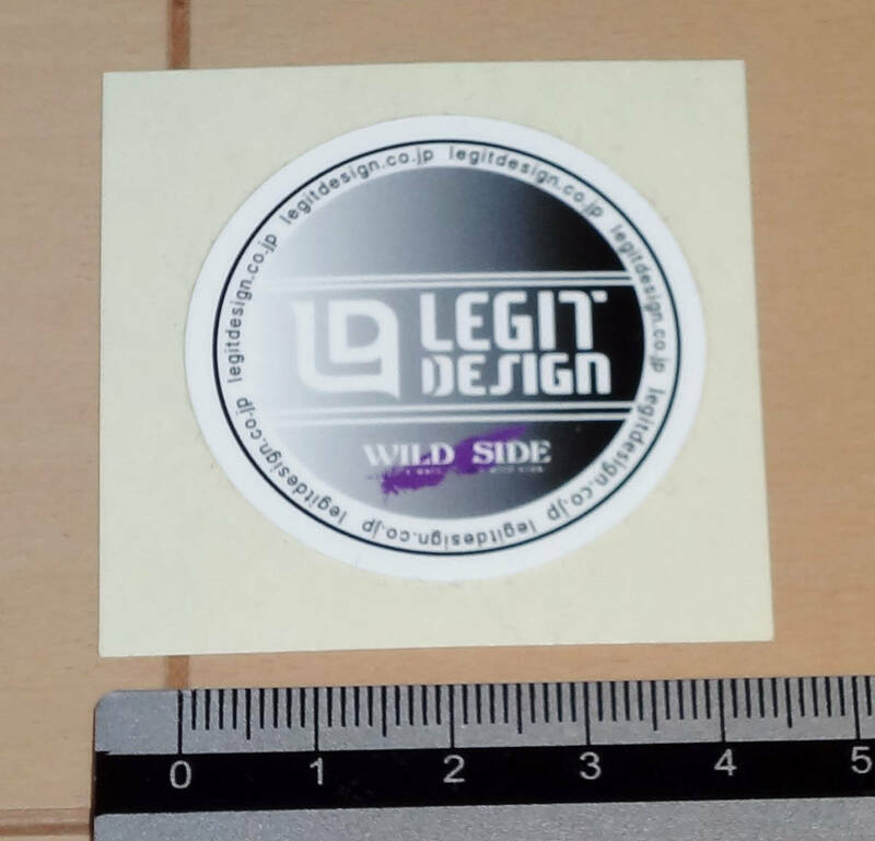 ◆◆未使用！！LEGIT DESIGN　レジットデザイン　ステッカー◆◆丸形　ワイルドサイド　スクアド　LDハンドル　シール