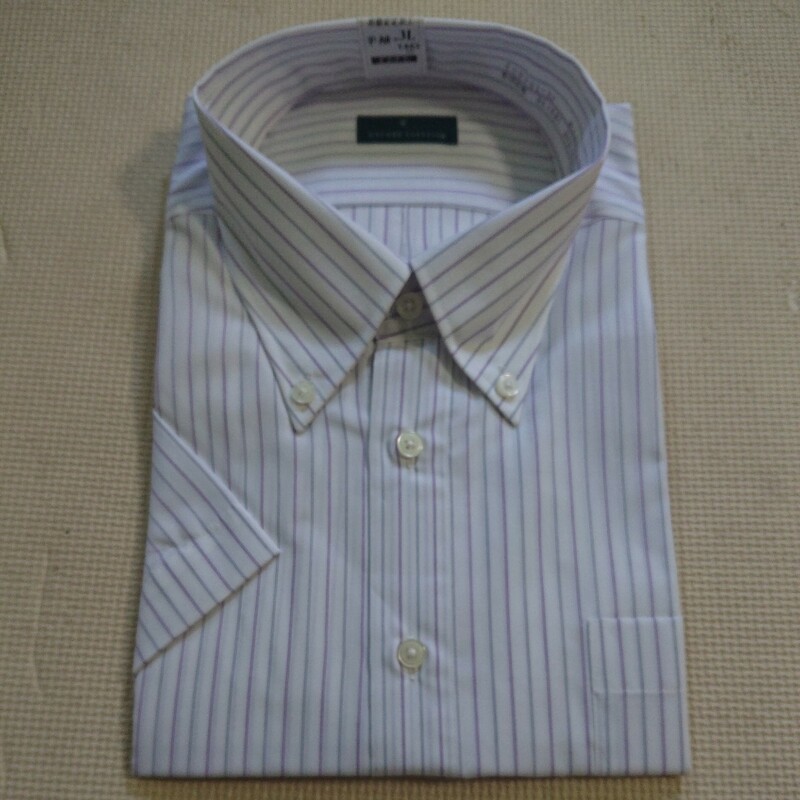 カッターシャツ メンズ 半袖 46 (ワイシャツ ビジネス 男性用)