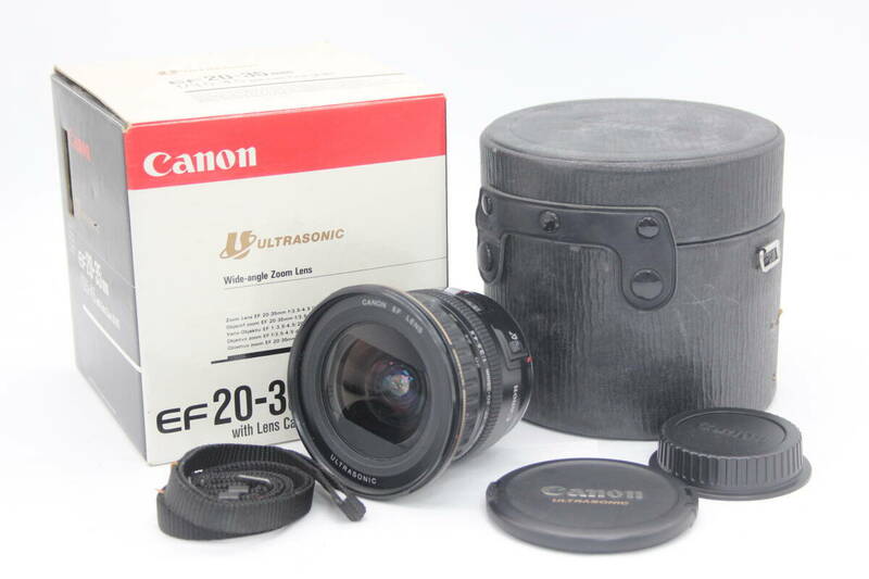 【元箱付き】キャノン Canon EF 20-35mm F3.5-4.5 USM 前後キャップ ケース付き レンズ U8