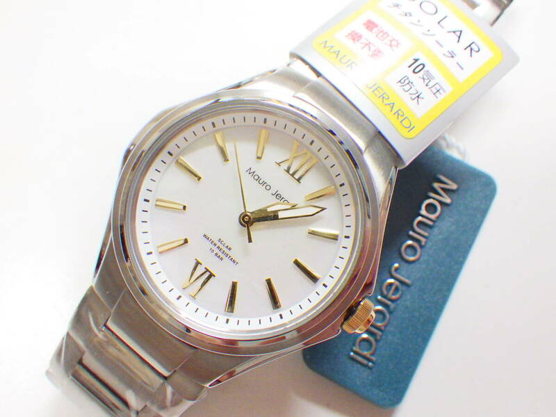 マウロジェラルディ チタン製 ソーラーメンズ腕時計 MJ039-3 #969