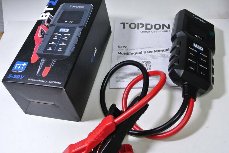 TOPDON バッテリーテスター　BT20