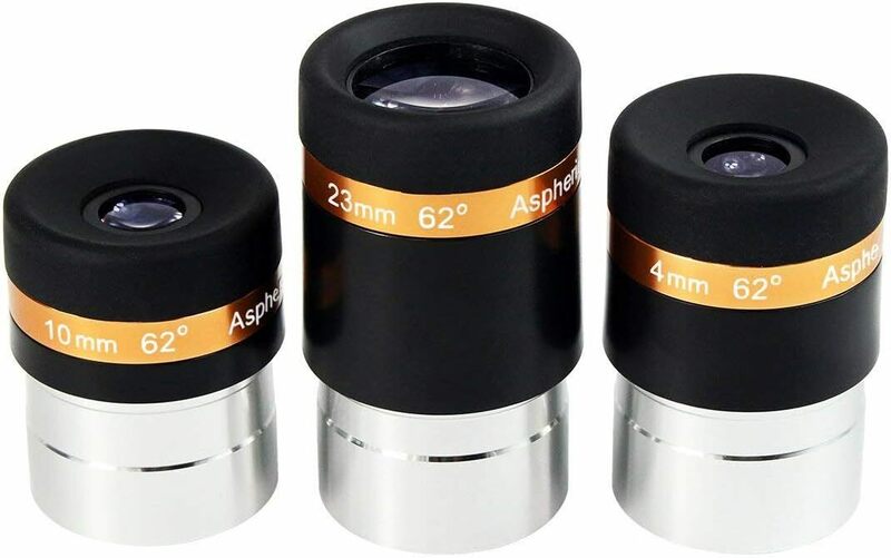 4mm 10mm 23mm SVBONY 接眼レンズ セット 1.25インチアイピース 4mm/10mm/23mm焦点距離 FMC