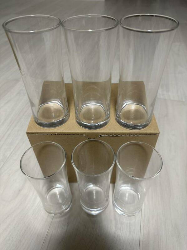 YR16)グラス　ガラス　６個セット　東洋佐々木ガラス ガラスコップ タンブラー　タンブラーグラス　無地　日本製