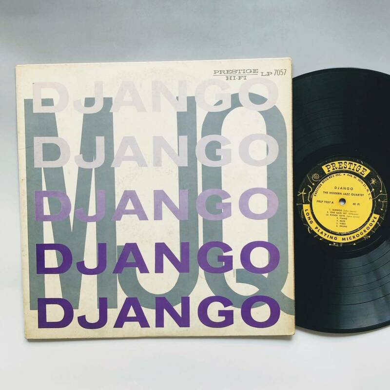 #2935【希少な名盤】モダン・ジャズ・カルテット Modern Jazz Quartet Django RVG Jazz LPレコード ジャズ Prestige 7057 St NYC DG VG