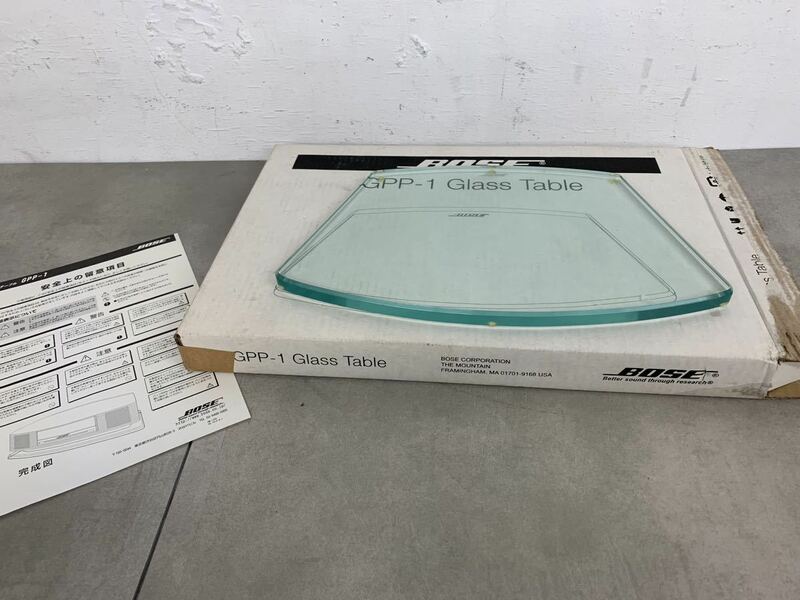 R245 BOSE GPP-1 GLASS TABLE ガラス台 ベースWave Music System用ガラステーブル 元箱付き ガラステーブル