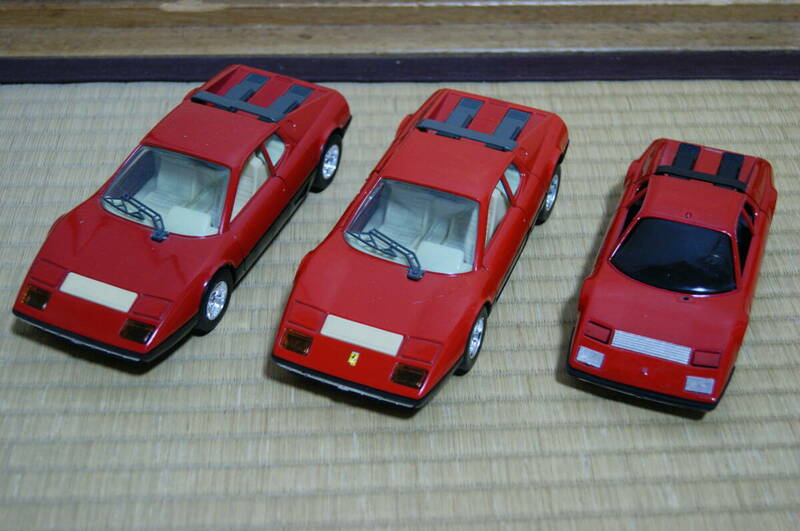 ■≪ジャンク≫フェラーリ BB512 365GTBB 3台まとめて 1/24 1/28 burago イタリア 日本製 JAPAN Ferrari ITALY スーパーカー 当時物