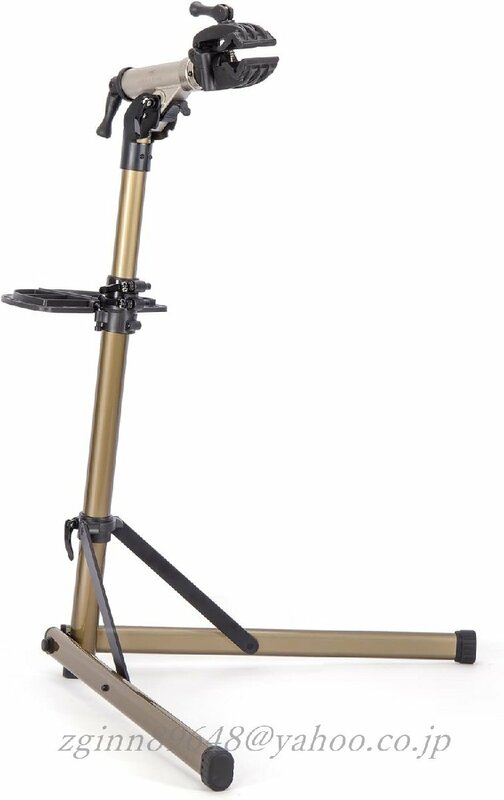 自転車用 メンテナンススタンド 耐荷重50kg 高さ・角度調整可 軽量 アルミ製 ワークスタンド 折りたたみ式 収納性・持運びに便利