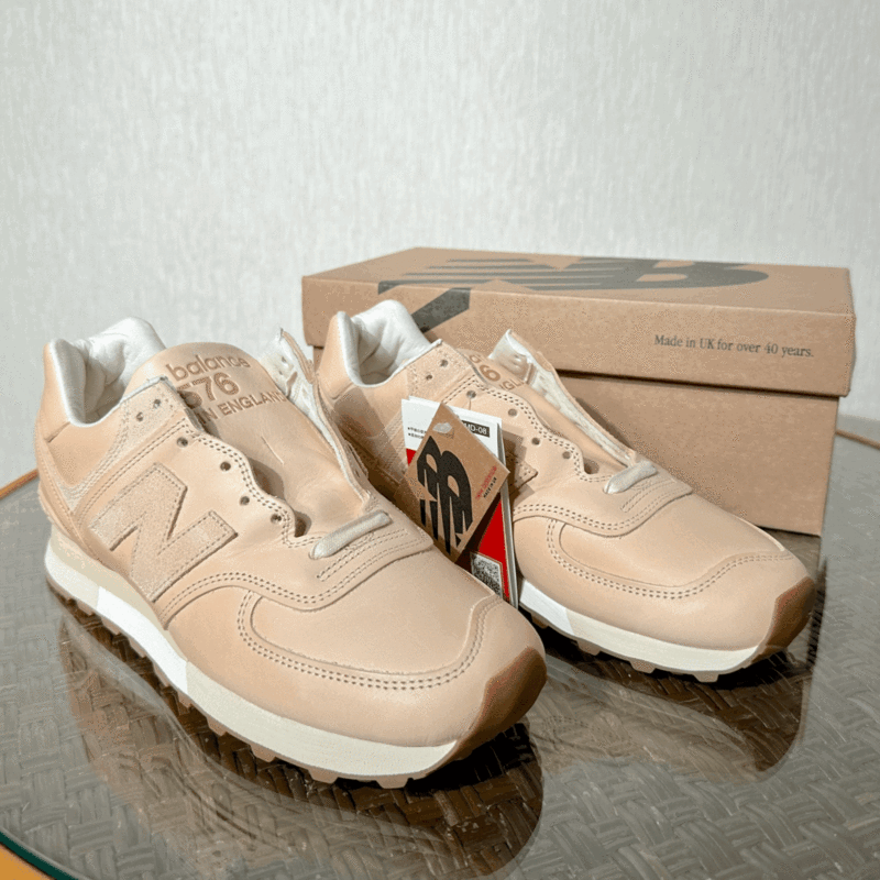 国内正規品 UK製 New Balance OU576VT ベジタブルタンニンレザー US9 27cm イギリス英国製 NB 限定M576 スニーカー Made In England