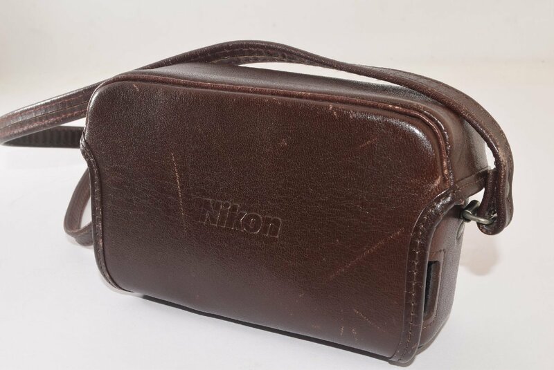 Nikon ニコン 28Ti 35Ti用 純正アンティークケース 革ケース カメラ用 J2402019
