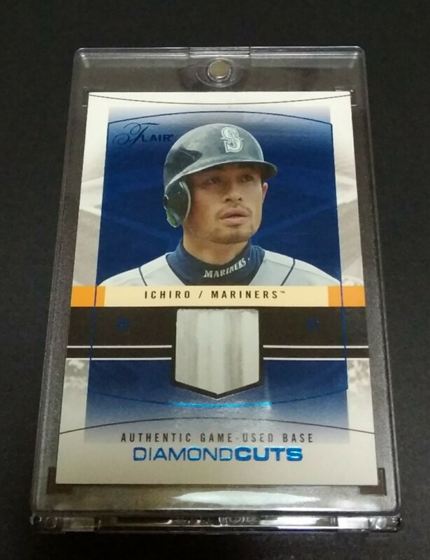 MLB 2004年FLEER イチロー(マリナーズ)DIAMOND CUTS 250枚限定 AUTHENTIC GAME-USED BASEカード！ No,DC-1。ICHIRO SUZUKI 