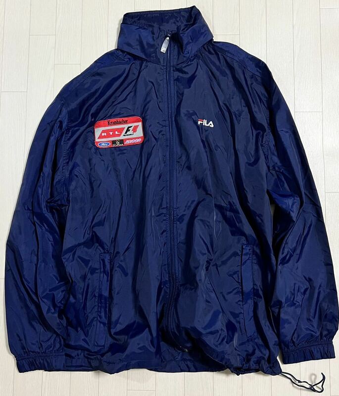 ヨーロッパ古着 FILA ワッペン ナイロンジャケット バングラデシュ製 フィラ ウインドブレーカー