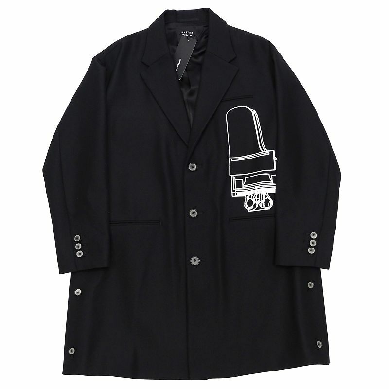 B0550S 新品 UNITED TOKYO/エヴァンゲリオン ジャケット コート 【サイズ：2】 ブラック ユナイテッド トウキョウ EVANGELION