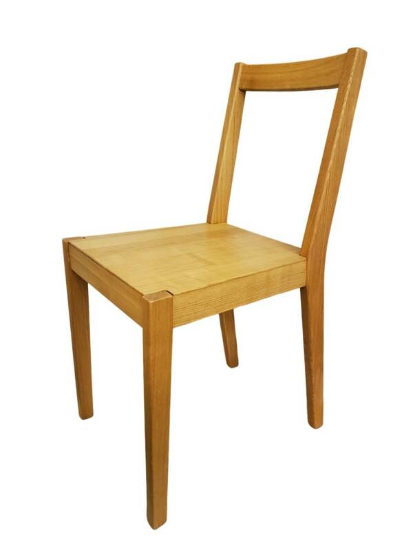 ② 無印良品 MUJI ダイニングチェア 木製 天然木 タモ材 リビング チェア 椅子 ナチュラル