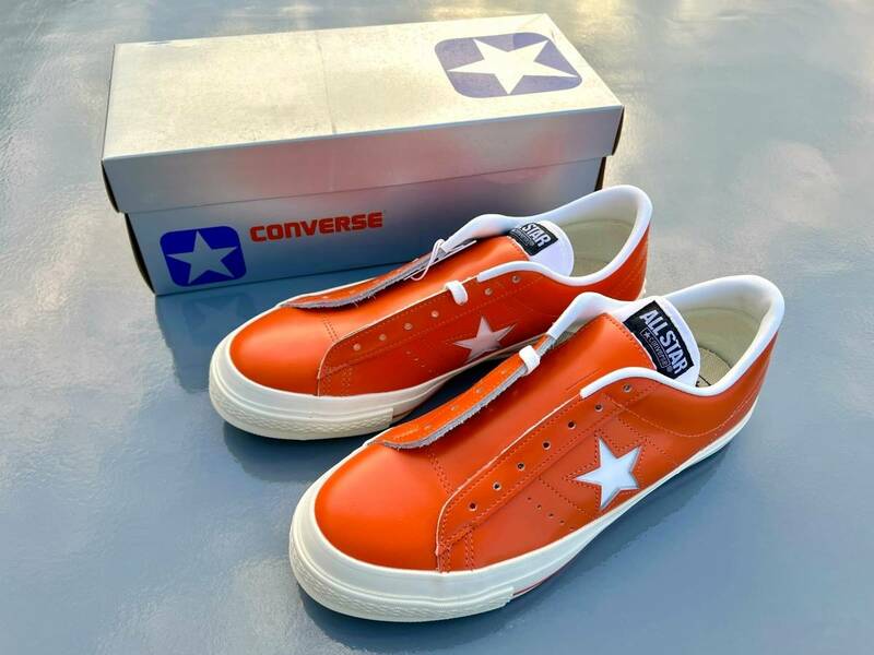 90s 銀箱 デッド ONE STAR OX ORANGE US8.5 27cm ビンテージ 日本製 ワンスター ONESTAR ORANGE ホワイト スニーカー 木村拓哉 キムタク