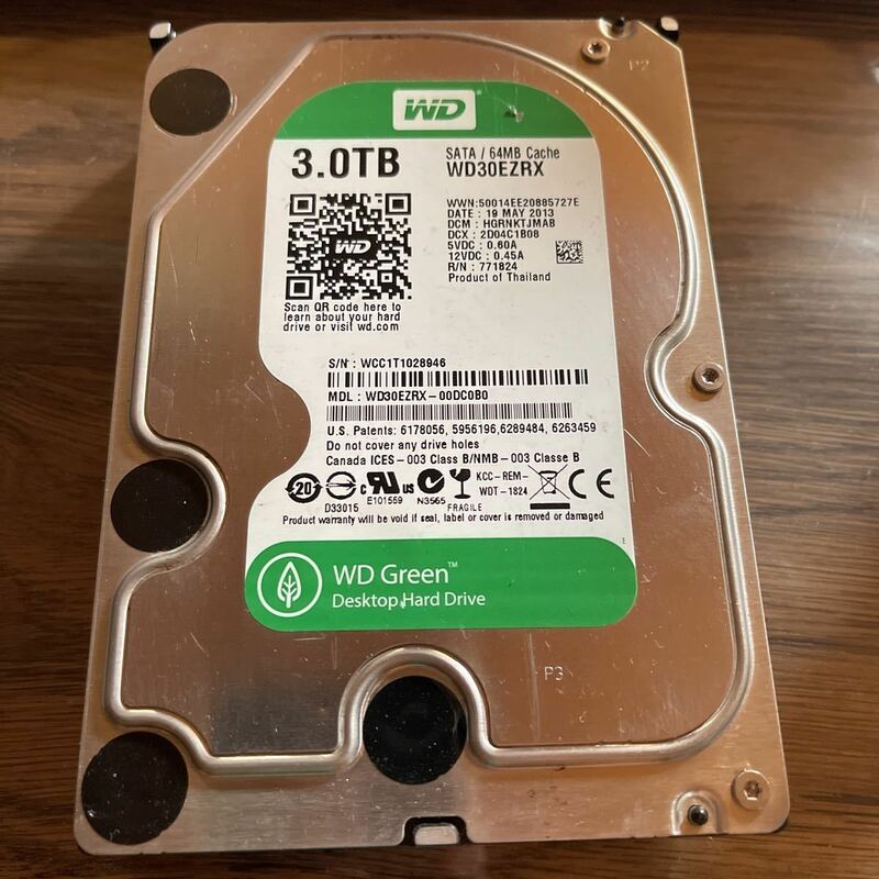 「A114」Western Digital 3TB 使用23862H