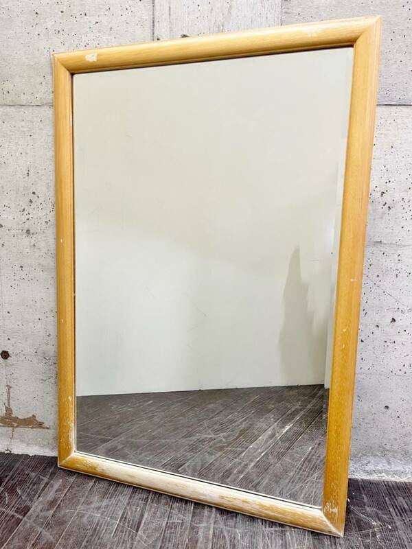 A 鏡 壁掛け鏡 姿見 木製フレーム ミラー ルームミラー 雑貨 インテリア 壁掛けミラー フレームミラー 