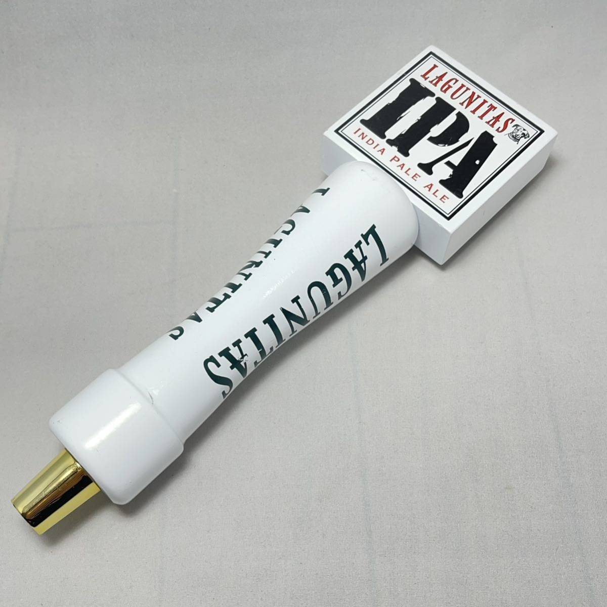ビアタップ ハンドル B12 LAGUNITAS IPA ホワイト シフトノブ にも ビールサーバーノブ ヴィンテージ アンティーク アメリカ雑貨 usdm jdm