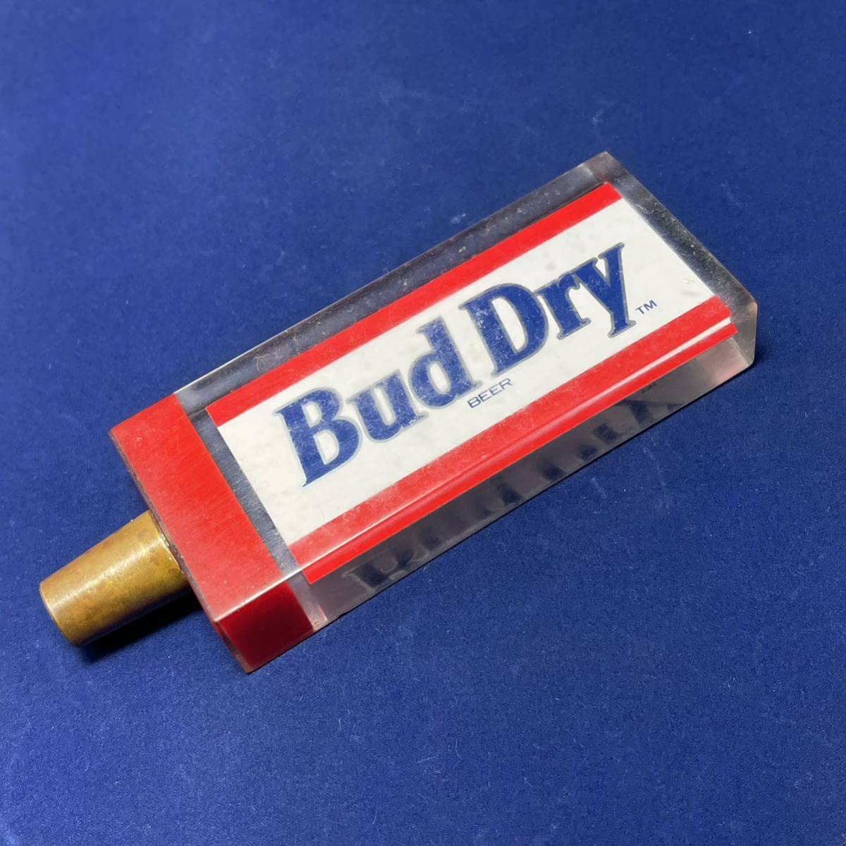 ビアタップ ハンドル バドワイザー B146 Bud Dry アクリル カリフォルニア シフトノブ ビールサーバーノブ ヴィンテージ アメリカ雑貨