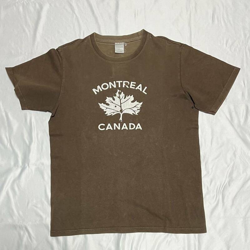 01SS NUMBER (N)INE Tシャツ 穴空き タイム期 MONTREAL CANADA モントリオールカナダ ナンバーナイン