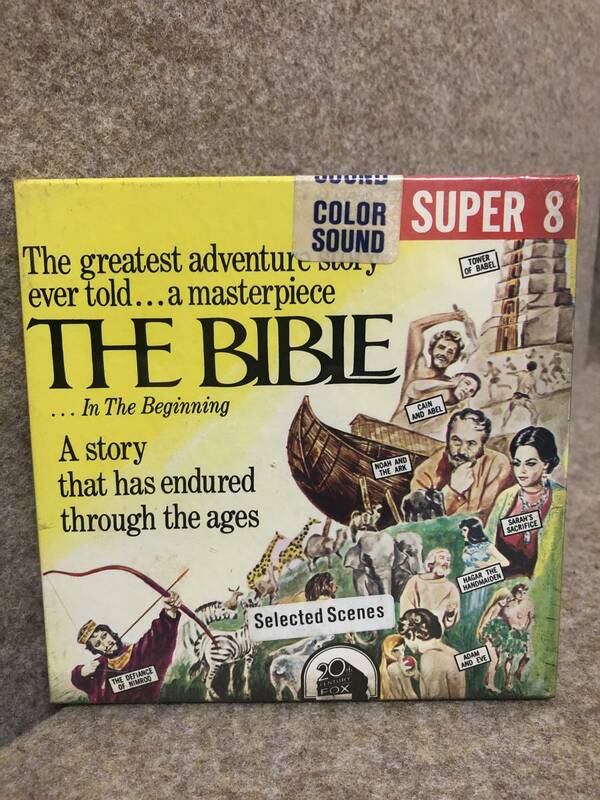 「THE BIBLE」（1966）20th century FOX SUPER8 8㎜films（Unopened）未開封「天地創造」8ミリ フィルム 英語版 映画 洋画 現状渡し