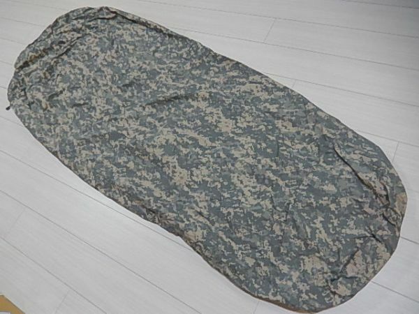 V20 希少！レア！◆BIVY COVER スリーピングバッグカバー ACU ◆米軍◆アウトドア！キャンプ！