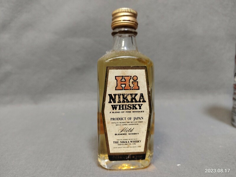 昭和レトロ 1960年代 Hi NIKKAハイニッカ　ミニボトル古酒