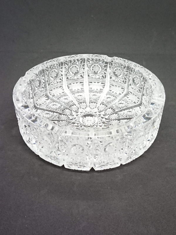 ボヘミアガラス 灰皿 アッシュトレイ 小物入れ 1980年代 チェコスロヴァキア